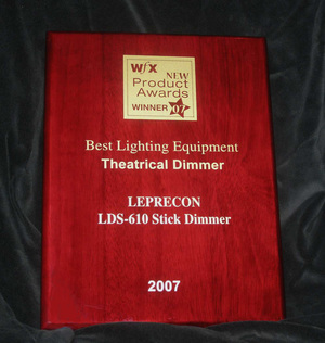 Leprecon LDS-610 wins “WFX New Products” award!